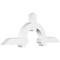 Ekena Millwork Ericson Architectural Grade PVC Gable Bracket, 84"W x 31 1/2"H x 6"D x 6"F, 9/12 Pitch GBP084X32X0606ERI00 - alternate 1